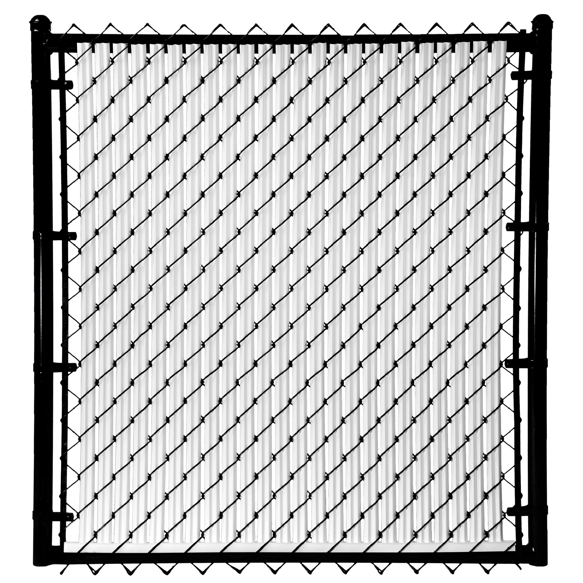 Ridged Slats 4ft. Vertical Privacy Slats, 82-Pc. Set, White, Covers 10 Linear Feet, Model# SR4WH